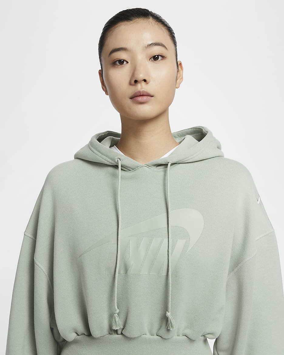 Nike cropped pullover hoodie online